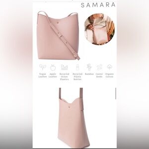 Samara pink peony shoulder bag EUC